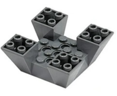 279e3. Lego castle mur 30373 4143349 skos 6x6x2 szary ciemny - 1 szt 2 eeec408f002f881fb81a8282f085f01f