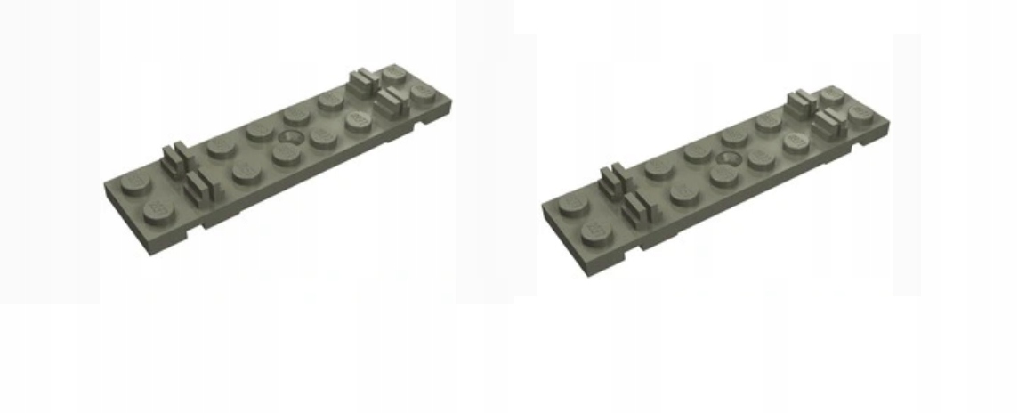 B16. Lego 4166 podkład pod szyny old grey - 2 sztuki do torów tor 2 f1d2ef6371b26132f6f11ce6d1c1feea