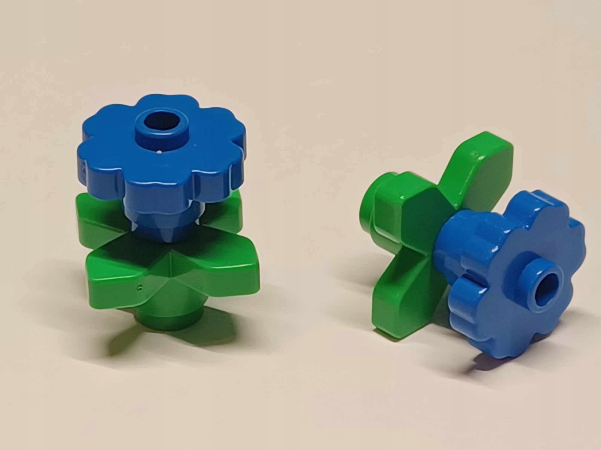 627D13. Lego kwiat roślina 4728 + liść jasny 4727 - komplet niebieski ciem 3 f36ae7065c6349ea1998a1a10cce3eec