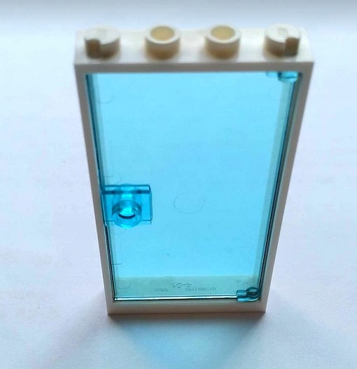 278d22. Lego drzwi rama 1x4x6 60596 Rama 60616 biała - szyba niebieska 2 f48fd45b3b54e7dbb94be4e8c44be882