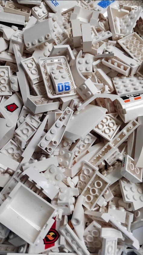 BIAŁE BUDOWLANE klocki Lego MIX 100g 9 f667a0da88b65bfdfb7a35df816e325a
