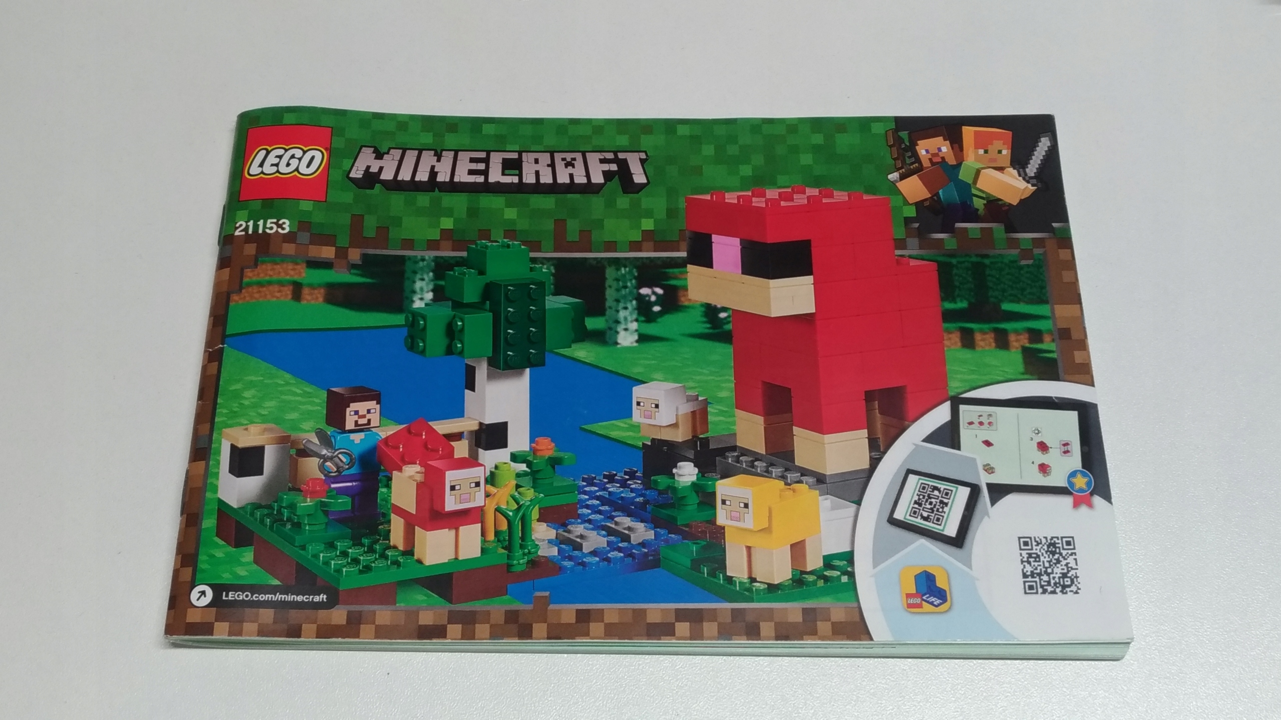 67L. Lego Minecraft Farma Hodowla owiec 21153 17 f76ac7977b6706370b987083a763b45f