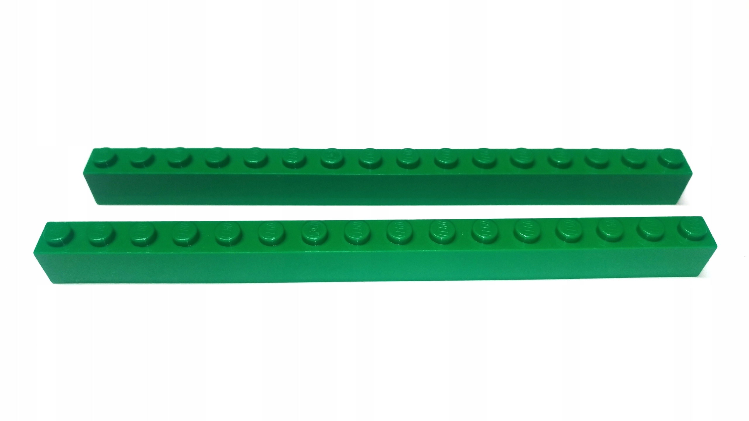116l. LEGO brock 1X16 zielony 2465 2szt 2 f7fba6370ca13c3a96e879a461e4f789