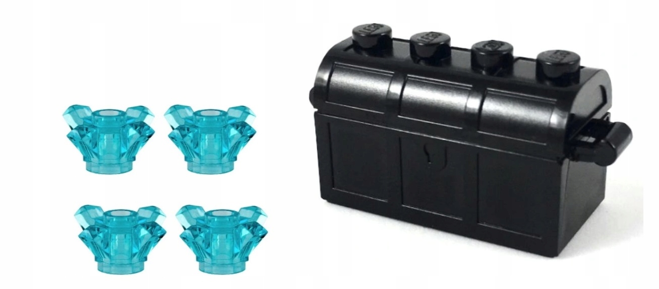 0100e5. Lego Pirat skrzynia diamenty kryształ Castle 4738 czarna 2 f8b2b7b0ef06cca11922e9649b69a356