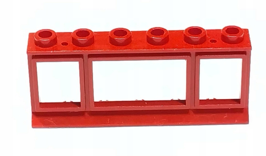002B1. Lego okno z szybą 645 czerwone - 1 sztuka 2 fa5af837fb86b608999e3553a26d1f5b