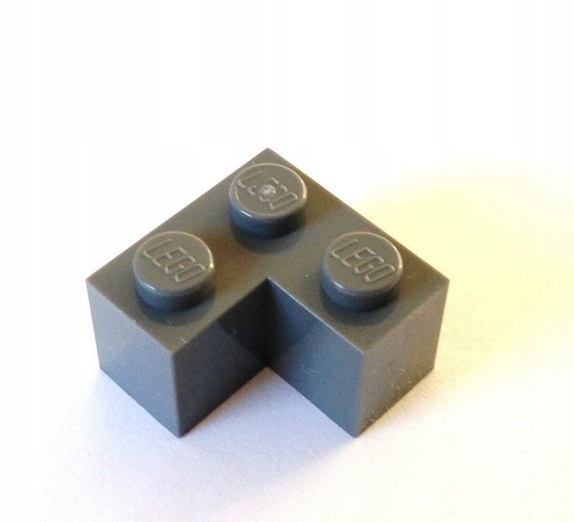 005C9. LEGO narożny klocek 2357 2x2 szare ciem old 2 fde72b0ca544e6f6d29754216d919077