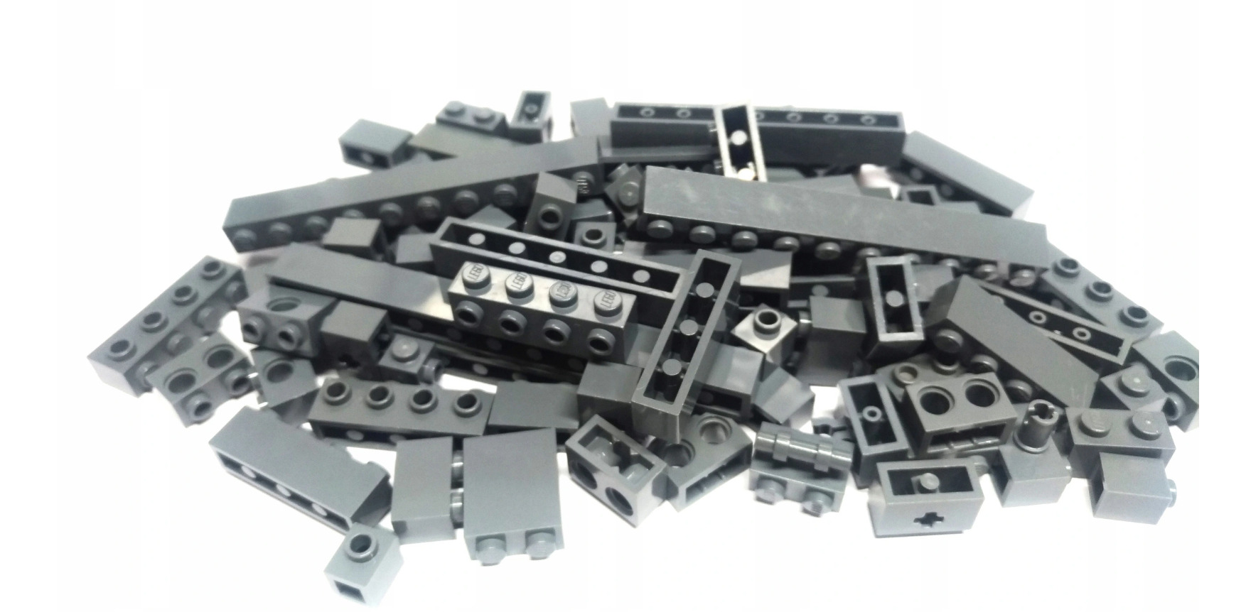 045 Lego szare brick 0x1.. dark gray new 0,1kg mix 4 fec50d0e9db1a45a3d65436e85e60322