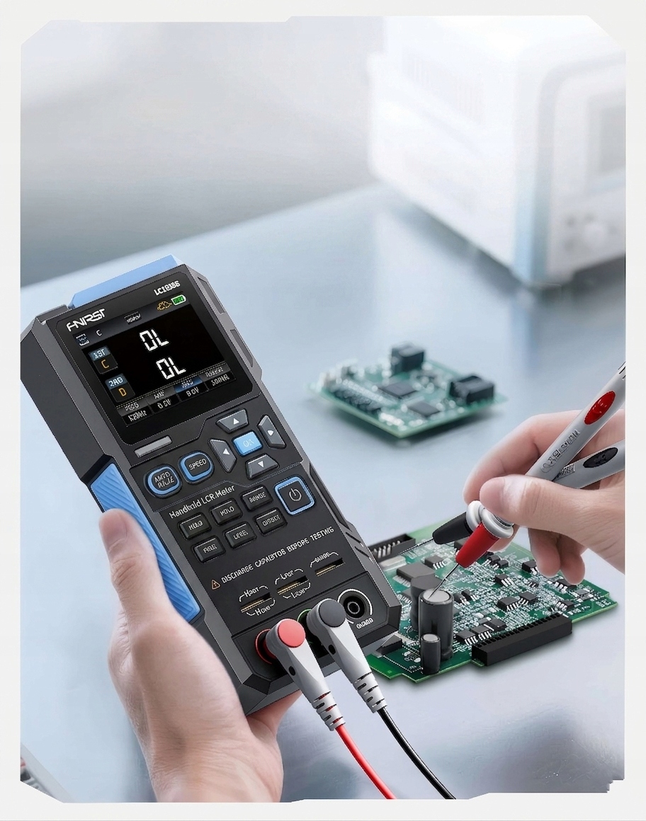 PRECYZYJNY RĘCZNY MOSTEK CYFROWY FNIRSI LC1020E TESTER LCR ESR 100kHz 070ddaf0a9a6f801e93e8baa2b2caf75