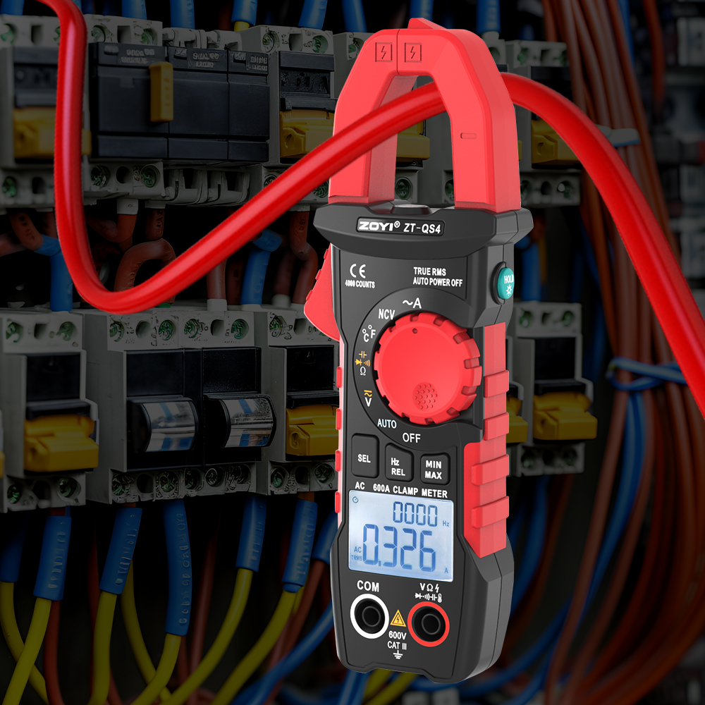 MIERNK CĘGOWY MULTIMETR ZOYI QS4 TRUE RMS 600A INRUSH i NCV AC CAT III 1d368598779399b8a7e28e3d951a65ab