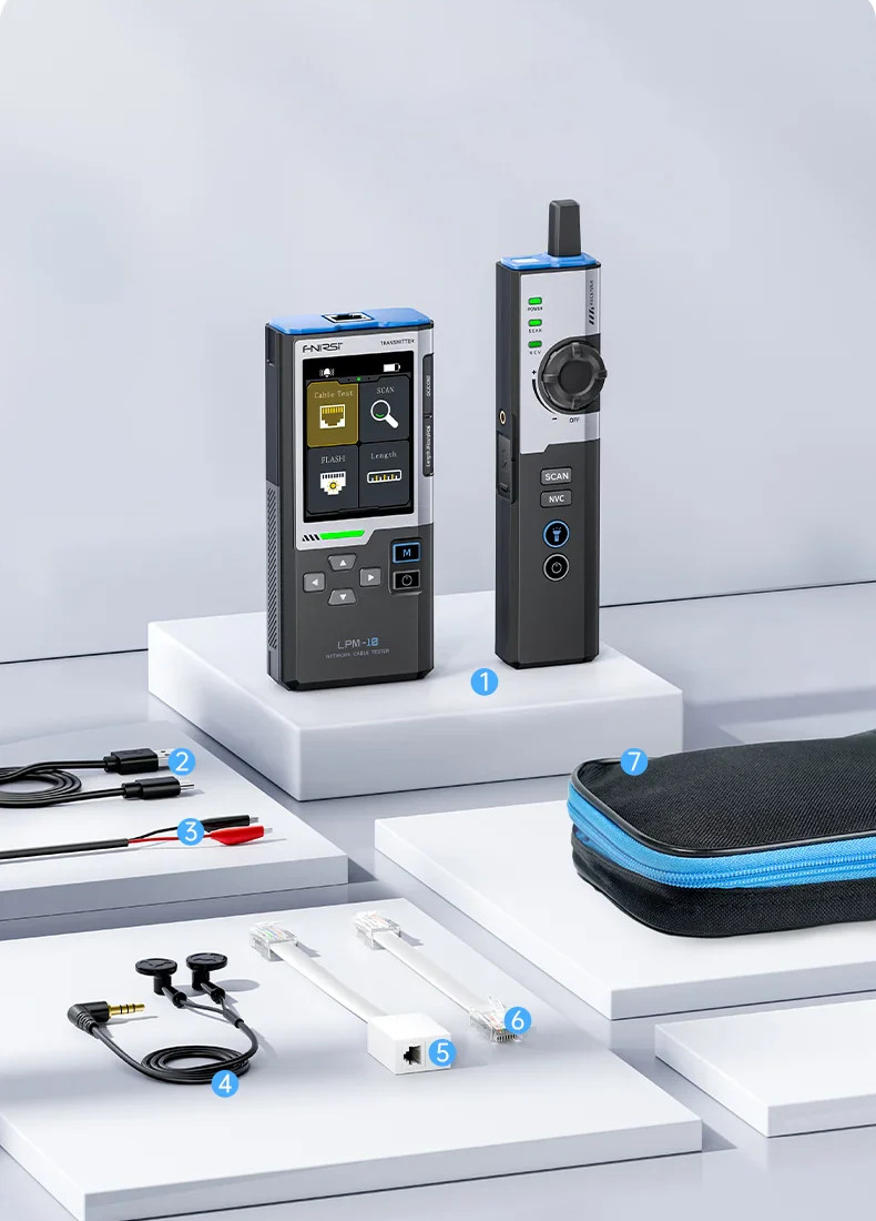 FNIRSI LPM-10A TESTER KABLI SIECIOWYCH NAMIERZANIE, POE, WIREMAP, NCV 3a049ef00630c0437b30b3d25e284e3c