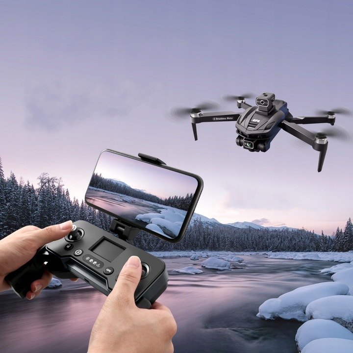 DRON Z KAMERĄ V168 WiFi GPS ZASIĘG 3000M, 5G WIFI FPV 360 ° - 3 BATERIE 3bffb52b1074f066058c7eca8ae6d49c