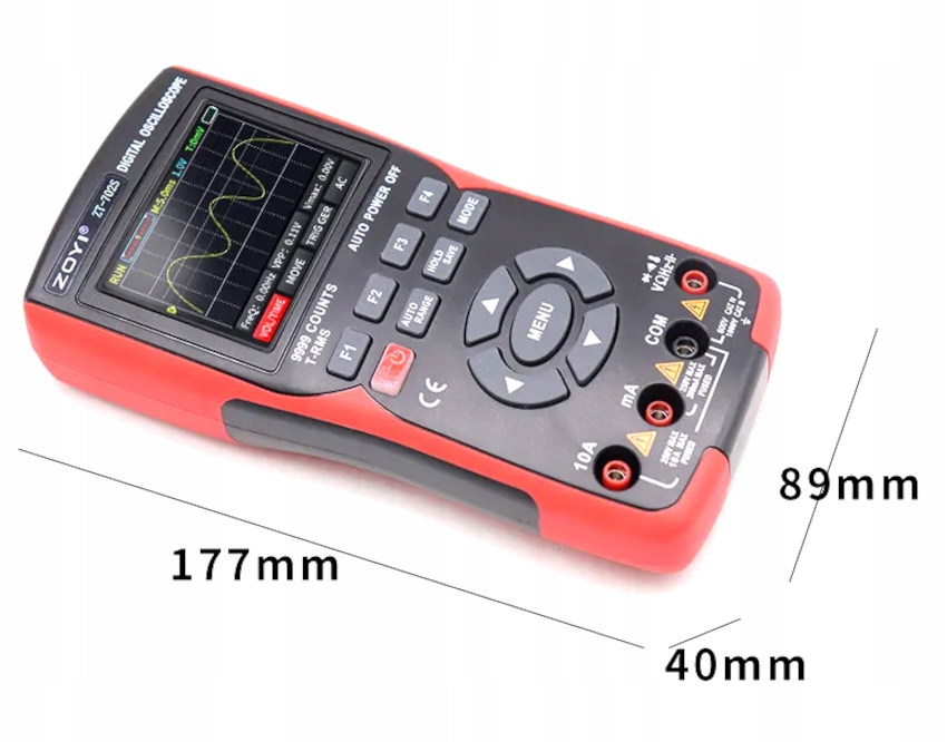 MULTIMETR RĘCZNY Z OSCYLOSKOPEM 2,8" ZOYI ZT-702S, PASMO 10MHz, 48 MS/s 4ab19e900851252cc5d99a8f3b487352