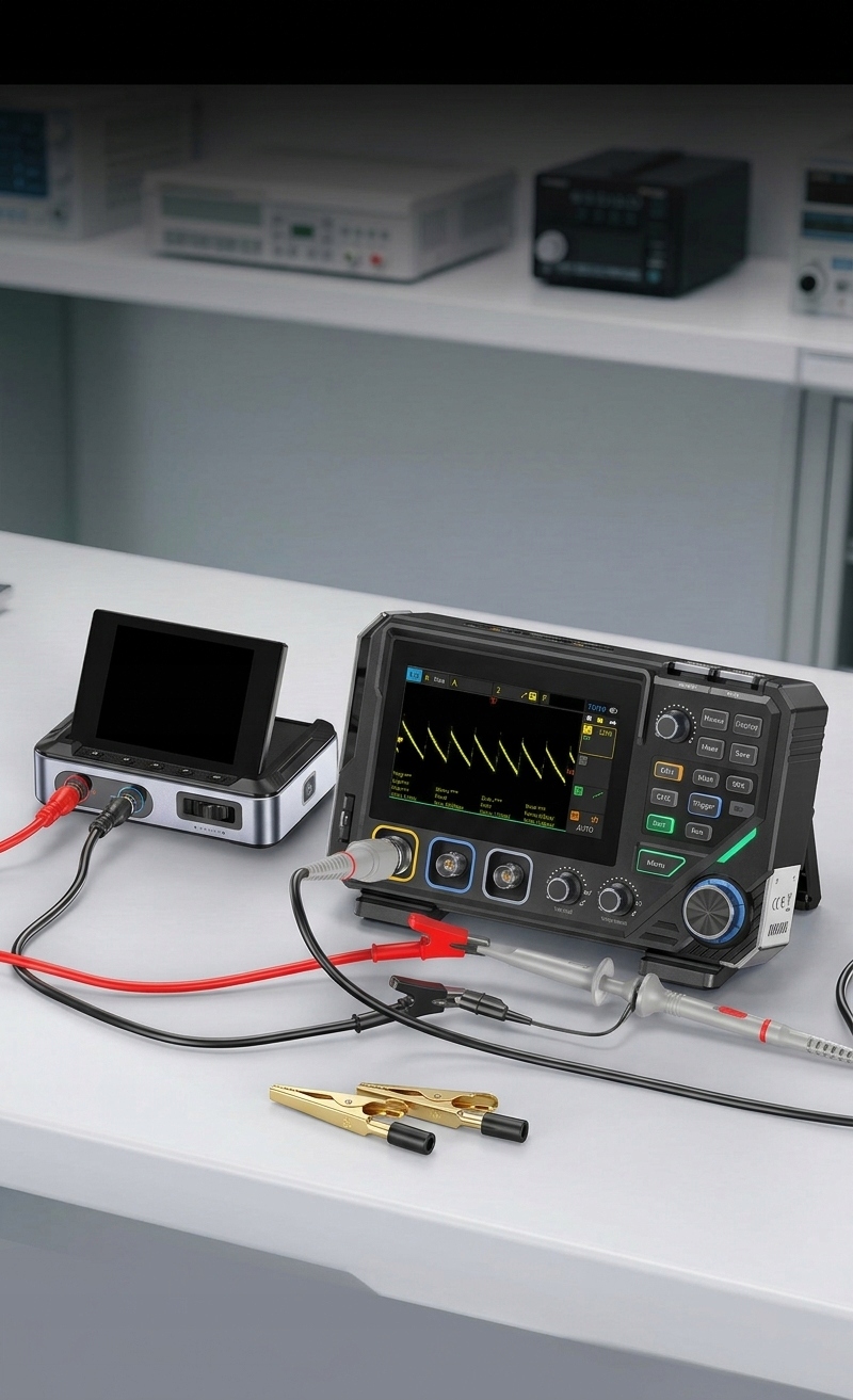 OSCYLOSKOP 3w1 FNIRSI 2D15P 100Mhz 500MSa/s MULTIMETR GENERATOR SYGNAŁÓW 51abe4887f2aef7cf158928696bb5ca5