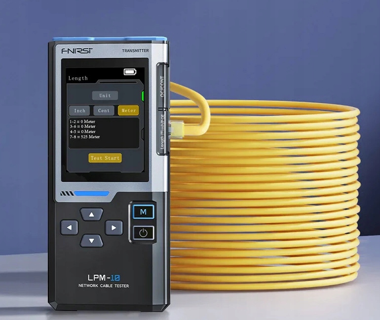 FNIRSI LPM-10A TESTER KABLI SIECIOWYCH NAMIERZANIE, POE, WIREMAP, NCV 7bfca2cba135a2261ec256c07f605a40