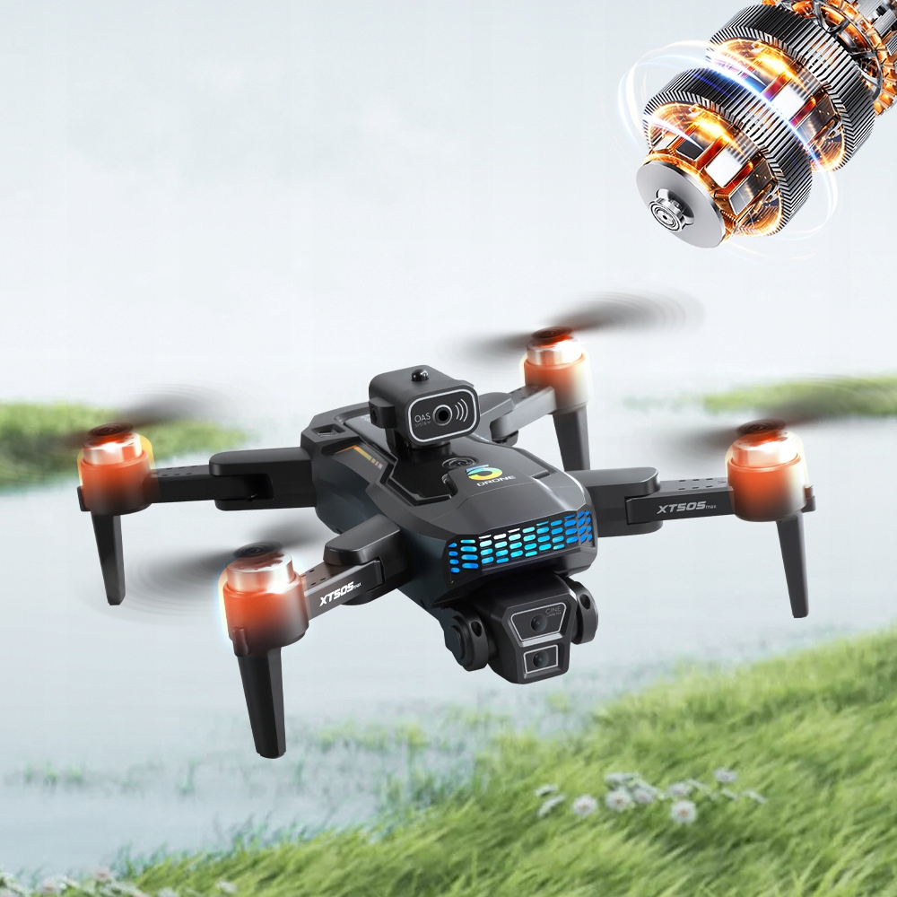 DRON XT505 3 BATERIE OMIJANIE PRZESZKÓD HEADLESS GPS 2000M BEZSZCZOTKOWY 9b6f2b7ca35bbbd5b998fe5b5875107f