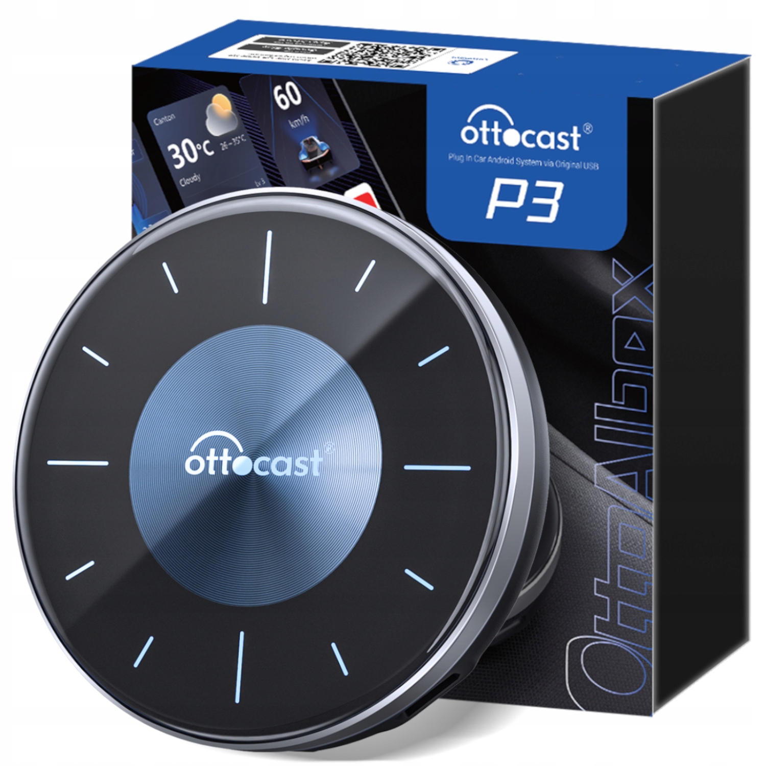 BEZPRZEWODOWY TRANSMITER OTTOCAST P3 8/128 GB ANDROID AUTO CARPLAY SIM LTE 9eddb75ea29bbd6f024593ec2b78c6af