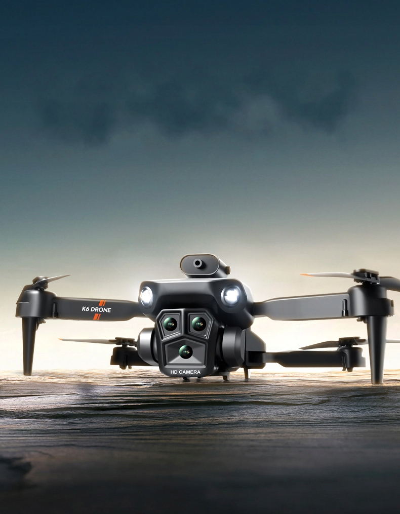Dron K_6_MAX_3B z kamerą 3 kamery automatyczne unikanie przeszkód 3 baterie Bda1c59cc76bc81f5558d0ce1eca500a