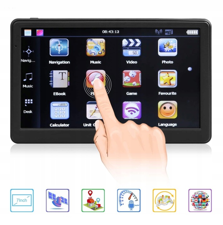 NAWIGACJA SAMOCHODOWA GPS TABLET 16GB 7" 256 MB PL EU AUTA CIĘŻARÓWKI C173e364497a8dcab07a0c745ff20a2e