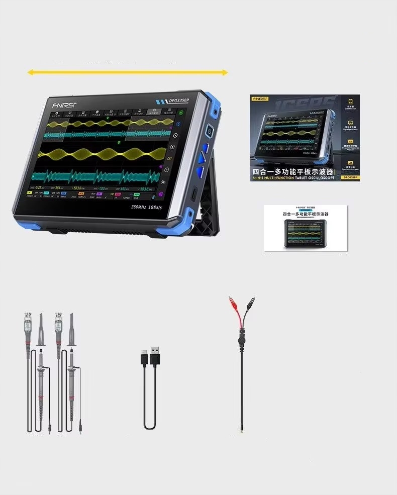 OSCYLOSKOP TABLETOWY FNIRSI DPOS350P 2CH 350 Mhz GENERATOR DDS 4W1 IPS Da5a116826de3d529fd3d187ca146b73