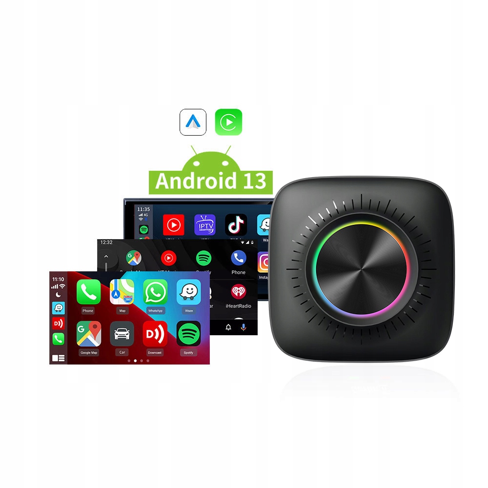 AI BOX 8 GB+128 GB BEZPRZEWODOWY ADAPTER ANDROID 13 AUTO CARPLAY SIM Db1190e425a943a4bca25039c29f20cb