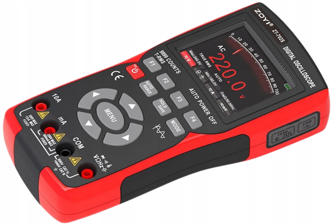 MULTIMETR RĘCZNY Z OSCYLOSKOPEM 2,8" ZOYI ZT-702S, PASMO 10MHz, 48 MS/s Dc98507485bc6ba9b259b5889b513d40