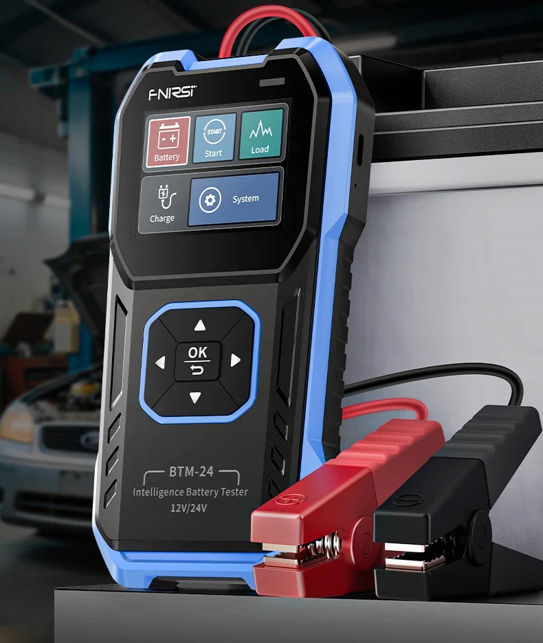 FNIRSI BTM-24 INTELIGENTNY TESTER AKUMULATORÓW ROZRUCHU 12V/24V 2000A CCA E955464ddf2f72f77189bb938d319637