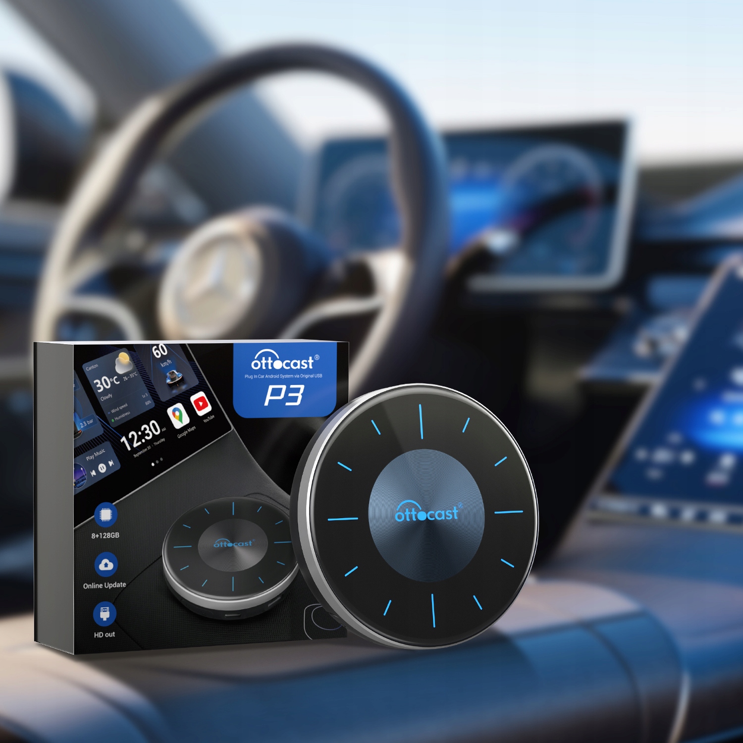 BEZPRZEWODOWY TRANSMITER OTTOCAST P3 8/128 GB ANDROID AUTO CARPLAY SIM LTE Fc67c231fc68ab3b55a181439d4c7b8e