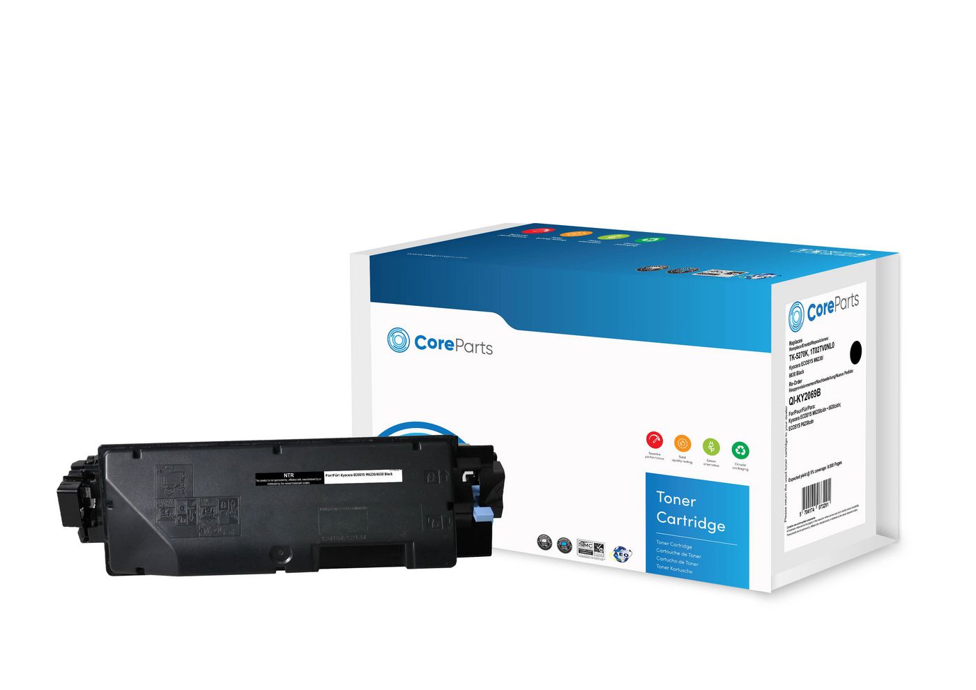 CoreParts Toner Black TK5270K-NTR, QI-KY2069B