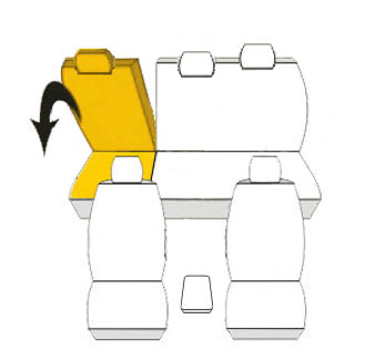 Pokrowce MIAROWE do Ford ECOSPORT II od 2013r wzór P2