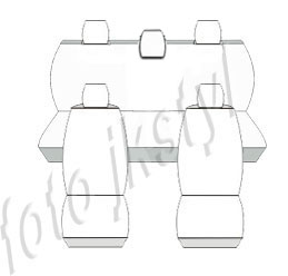 Pokrowce MIAROWE do Dacia Sandero I 1 08-12r P2