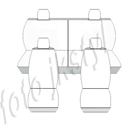 Pokrowce MIAROWE do Toyota Rav 4 II 00-05r. P4