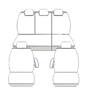 Pokrowce miarowe do Honda CRV III 3 2006-2012r. P3