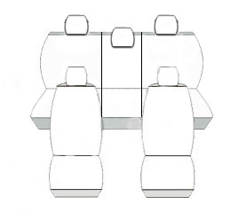Pokrowce MIAROWE do Opel Meriva I 1 02-10r. P1