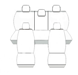 Pokrowce MIAROWE do Zafira B 5os 05-11r. P3