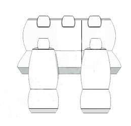 Pokrowce MIAROWE do Renault Clio III 3 05-12r. P2