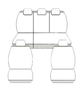 Pokrowce MIAROWE do Toyota Rav 4 III 06-12r. P3