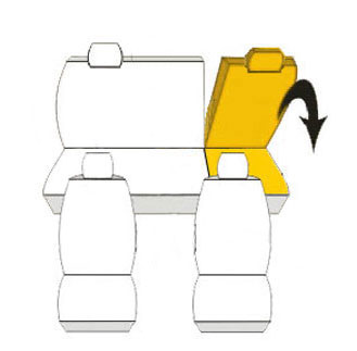Pokrowce MIAROWE do VW Golf IV 4 bez podł. P3