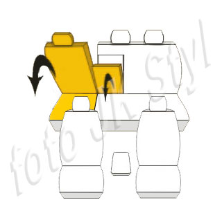 Pokrowce MIAROWE do VW Golf V Plus 05-14r. P3