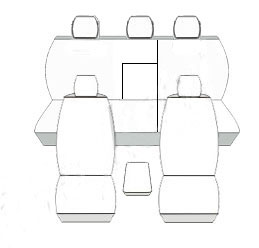 Pokrowce MIAROWE do VW Passat B5 B5FL combi P3