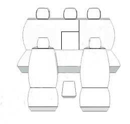 Pokrowce MIAROWE do VW Passat B5 B5FL sedan P3