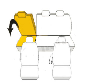 Pokrowce MIAROWE do Fiat Doblo Maxi III FL 5-os. od 2014r. wzór P4