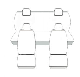 Pokrowce miarowe Nissan Micra V K14 5 drzwiowy hatchback od 2017r. P2