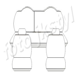 Pokrowce MIAROWE do Citroen C-Elysee 2012-2016r. P1