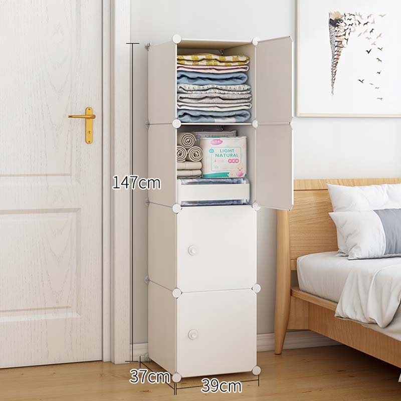 SZAFA MODUŁOWA GARDEROBA UBRANIOWA BIAŁA REGAŁ