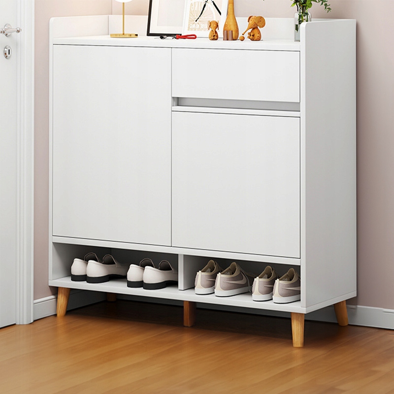 NOWOCZESNA KOMODA SZAFKA BIAŁA POJEMNA MIEJSCE NA BUTY Z SZUFLADĄ LOFT