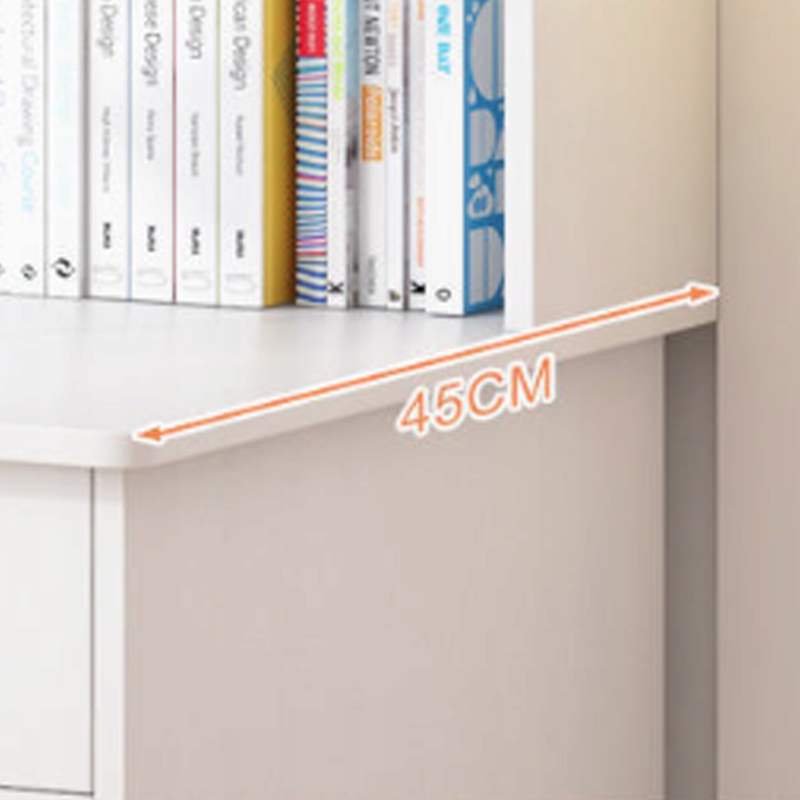 BIURKO KOMPUTEROWE BIAŁE LOFT POD LAPTOP KOMPUTER SKANDYNAWSKI Z 7 PÓŁKAMI