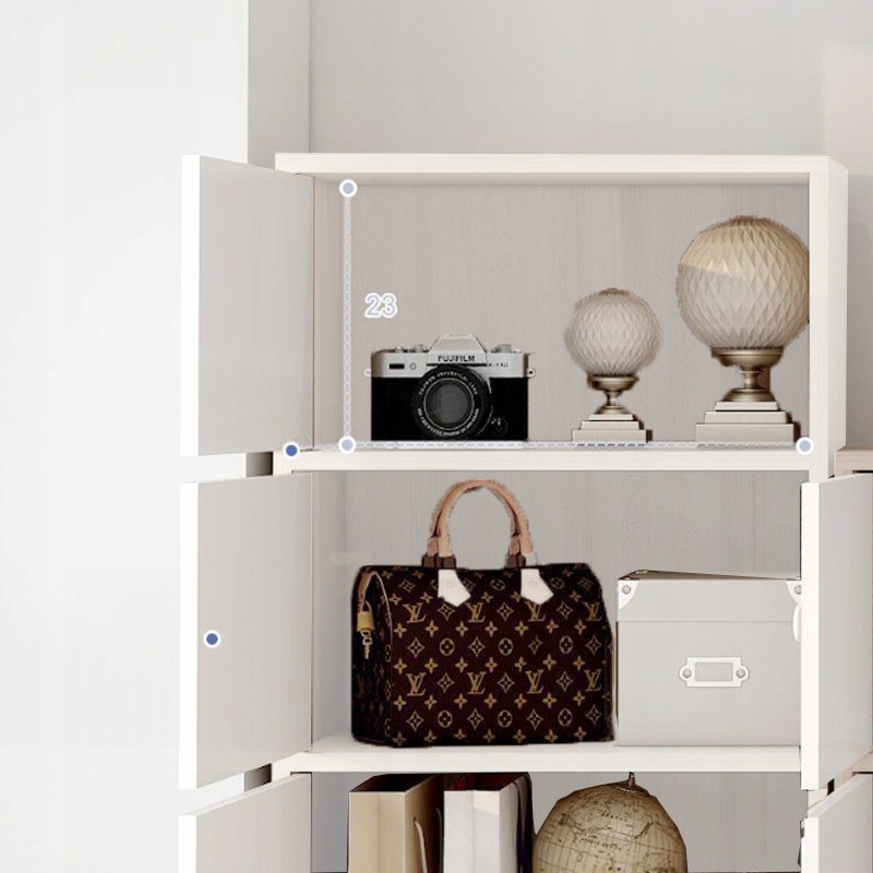 NOWOCZESNA POJEMNA KOMODA SZAFKA DUŻA BIAŁA SKANDYNAWSKI LOFT RETRO 3 PÓŁKI