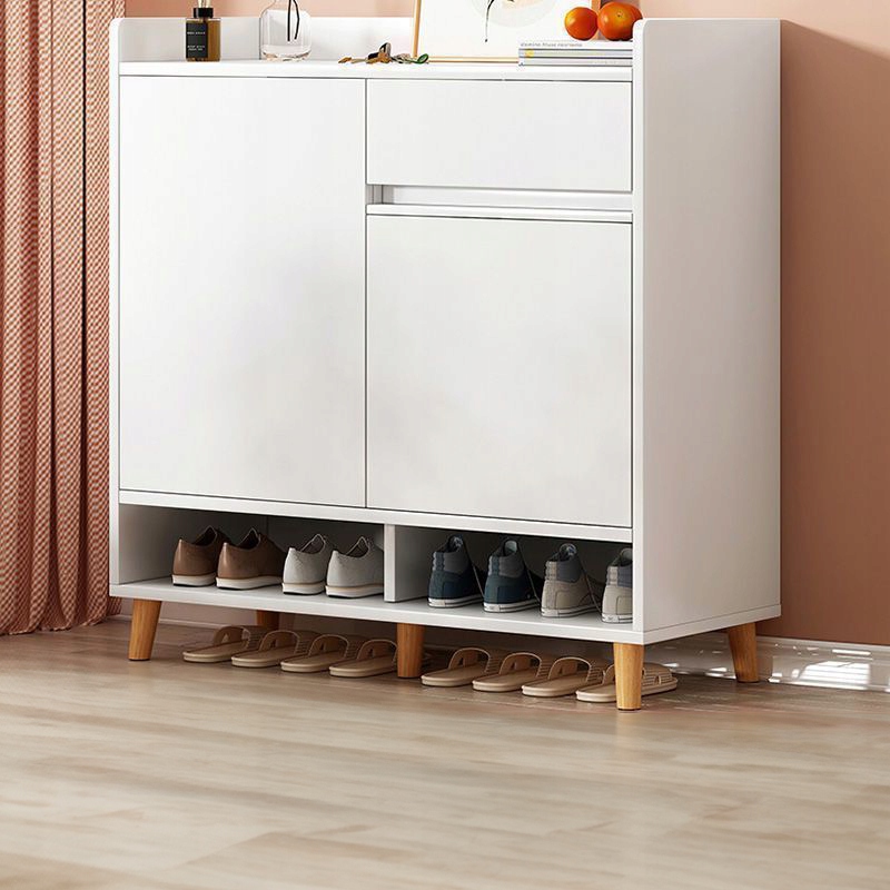 NOWOCZESNA KOMODA SZAFKA BIAŁA POJEMNA MIEJSCE NA BUTY Z SZUFLADĄ LOFT