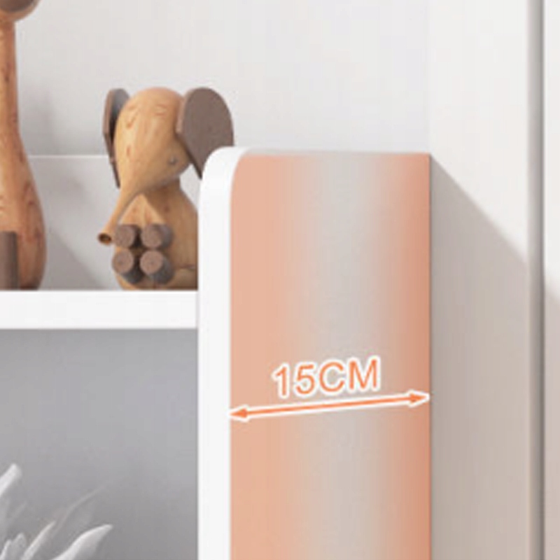 BIURKO KOMPUTEROWE BIAŁE LOFT POD LAPTOP KOMPUTER SKANDYNAWSKI Z 7 PÓŁKAMI