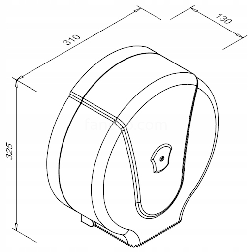 POJEMNIK NA PAPIER TOALETOWY PODAJNIK PAPIERU POPM